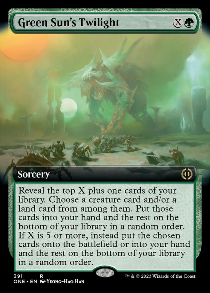 Green Sun's Twilight (Extended Art) [Phyrexia: All Will Be One] | Odin's Place