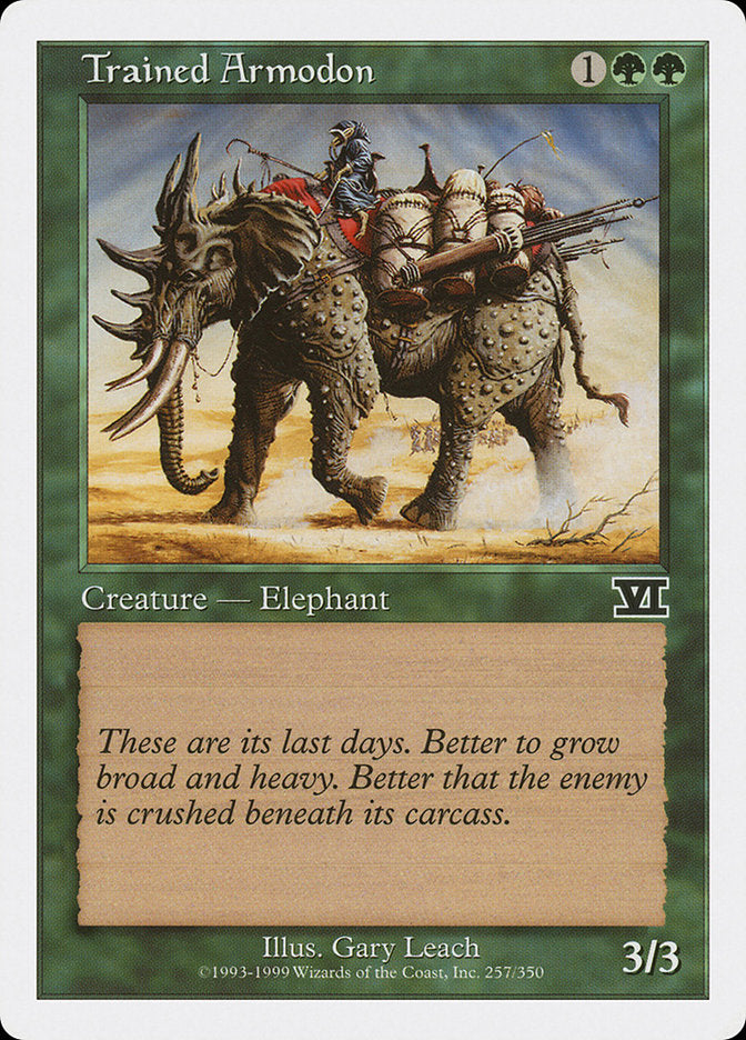 Trained Armodon (257) [Classic Sixth Edition] | Odin's Place