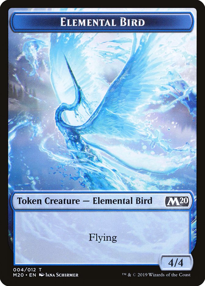 Elemental Bird Token [Core Set 2020 Tokens] | Odin's Place