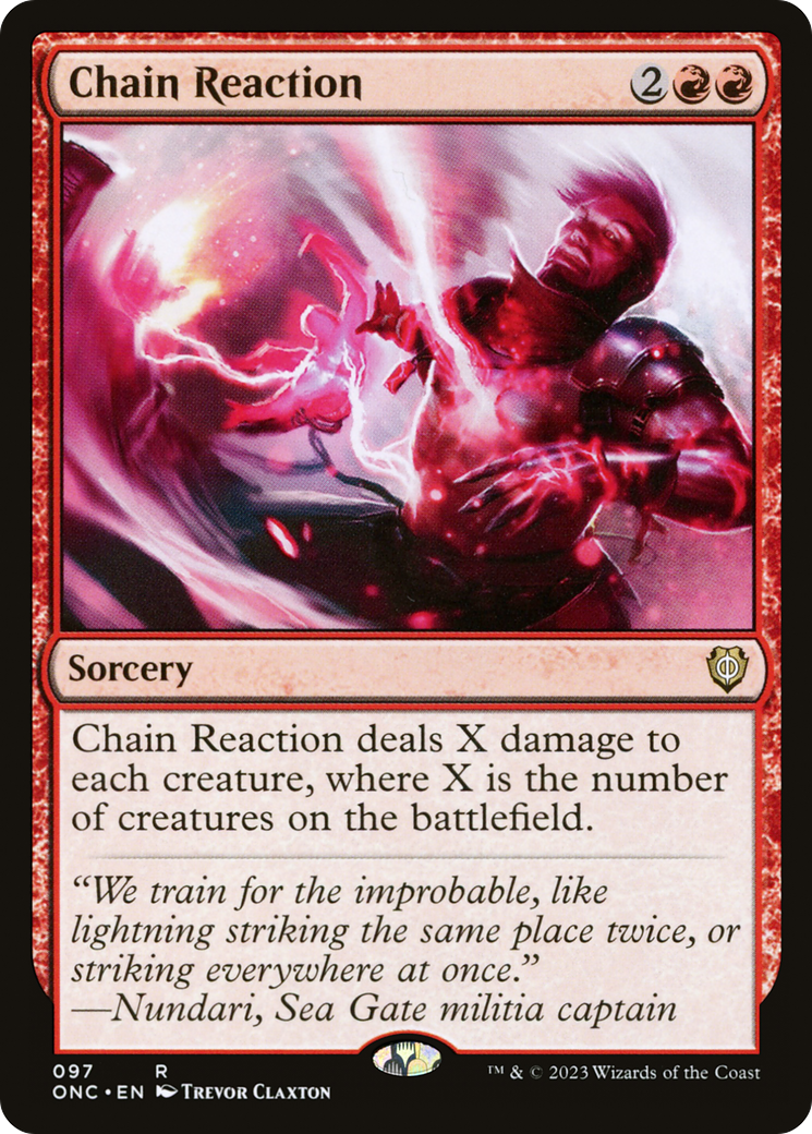 Chain Reaction [Phyrexia: All Will Be One Commander] | Odin's Place