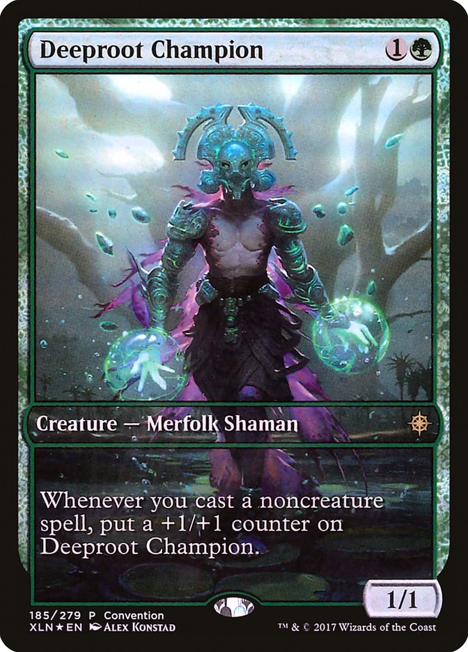Deeproot Champion (185) (Convention) (Full Art) [Ixalan Promos] | Odin's Place