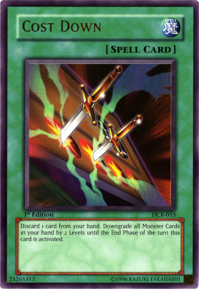 Cost Down [DCR-053] Ultra Rare | Odin's Place