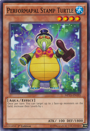 Performapal Stamp Turtle [MP15-EN195] Common | Odin's Place
