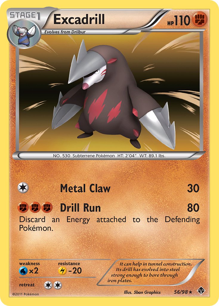Excadrill (56/98) (Cosmos Holo) (Blister Exclusive) [Black & White: Emerging Powers] | Odin's Place