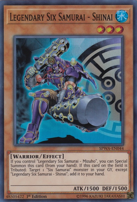 Legendary Six Samurai - Shinai [SPWA-EN044] Super Rare | Odin's Place