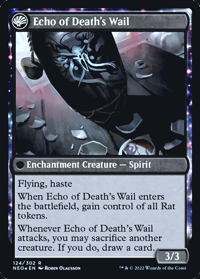 Tribute to Horobi // Echo of Death's Wail [Kamigawa: Neon Dynasty Prerelease Promos] | Odin's Place