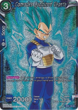 Comrades Combined Vegeta (Foil) (EX01-02) [Mighty Heroes] | Odin's Place