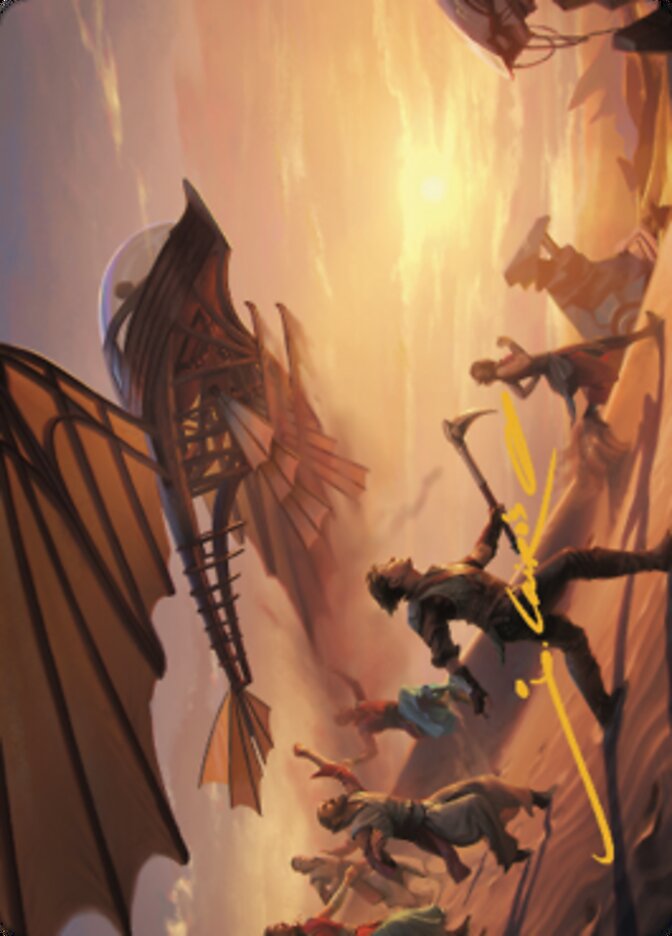 Take Flight Art Card (Gold-Stamped Signature) [The Brothers' War Art Series] | Odin's Place