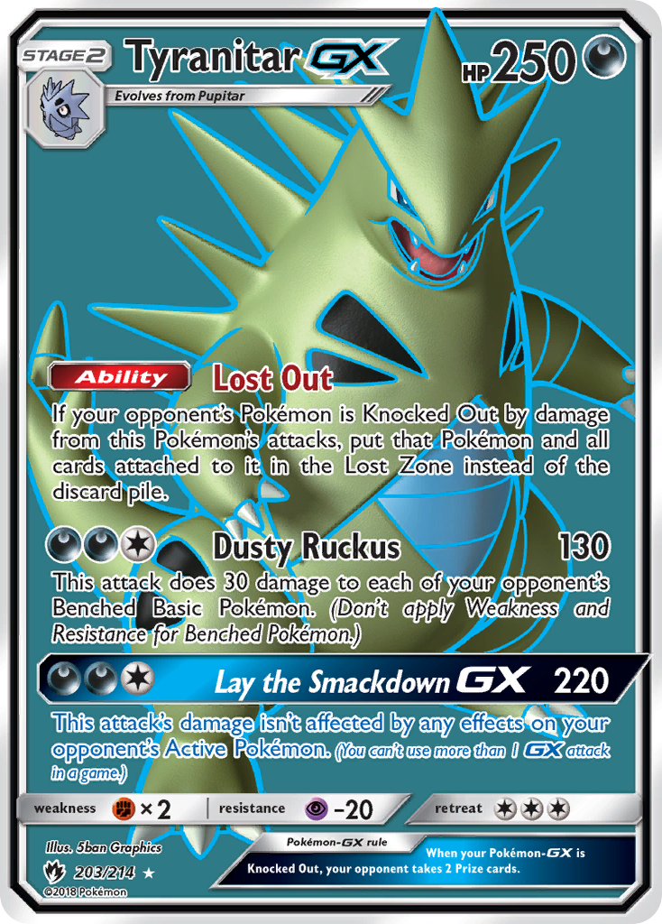 Tyranitar GX (203/214) [Sun & Moon: Lost Thunder] | Odin's Place