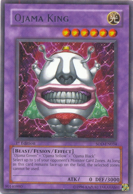 Ojama King [SOD-EN034] Rare | Odin's Place