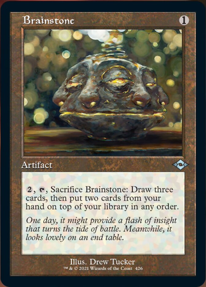 Brainstone (Retro Foil Etched) [Modern Horizons 2] | Odin's Place