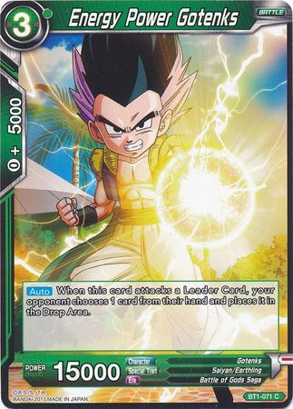 Energy Power Gotenks (BT1-071) [Galactic Battle] | Odin's Place