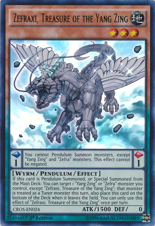 Zefraxi, Treasure of the Yang Zing [CROS-EN024] Ultra Rare | Odin's Place