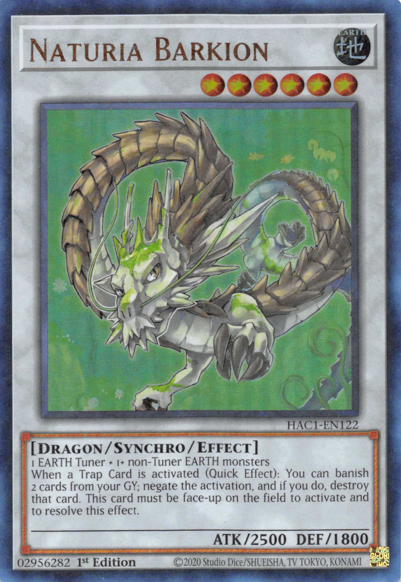 Naturia Barkion (Duel Terminal) [HAC1-EN122] Parallel Rare | Odin's Place