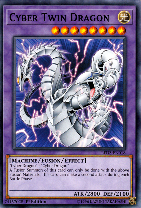 Cyber Twin Dragon [LED3-EN018] Common | Odin's Place