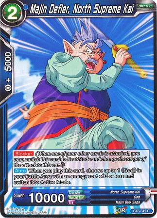 Majin Defier, North Supreme Kai (BT3-041) [Cross Worlds] | Odin's Place