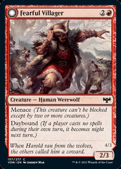 Fearful Villager // Fearsome Werewolf [Innistrad: Crimson Vow] | Odin's Place