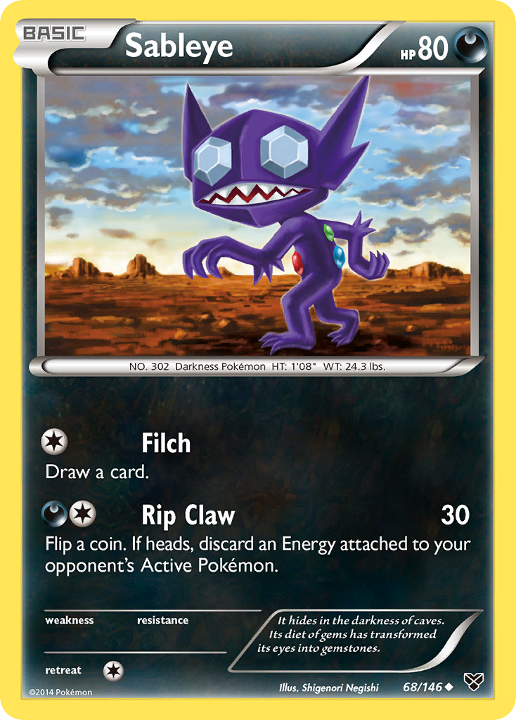 Sableye (68/146) [XY: Base Set] | Odin's Place
