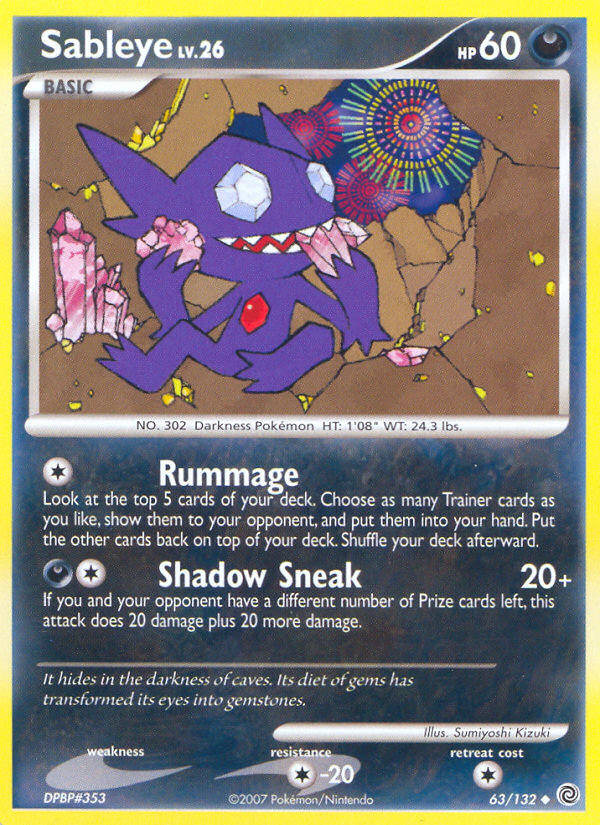 Sableye (63/132) [Diamond & Pearl: Secret Wonders] | Odin's Place