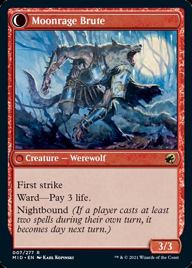 Brutal Cathar // Moonrage Brute [Innistrad: Midnight Hunt] | Odin's Place