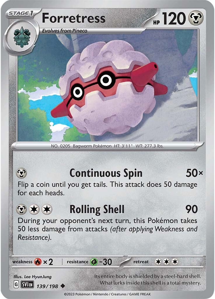 Forretress (139/198) [Scarlet & Violet: Base Set] | Odin's Place
