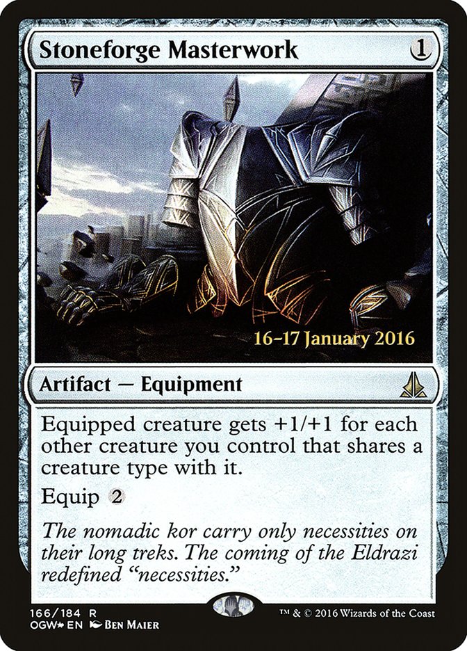 Stoneforge Masterwork (166) [Oath of the Gatewatch Prerelease Promos] | Odin's Place