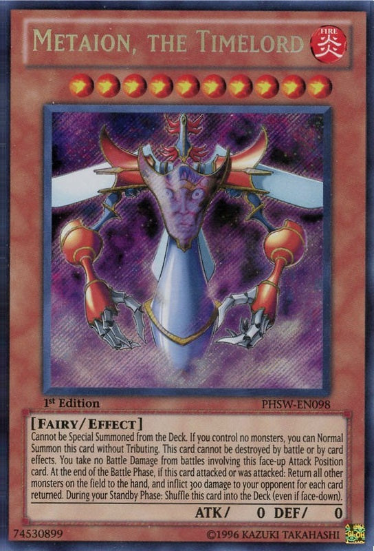 Metaion, the Timelord [PHSW-EN098] Secret Rare | Odin's Place