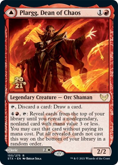 Plargg, Dean of Chaos // Augusta, Dean of Order [Strixhaven: School of Mages Prerelease Promos] | Odin's Place