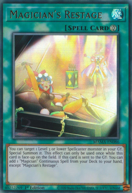 Magician's Restage [MAMA-EN086] Ultra Rare | Odin's Place