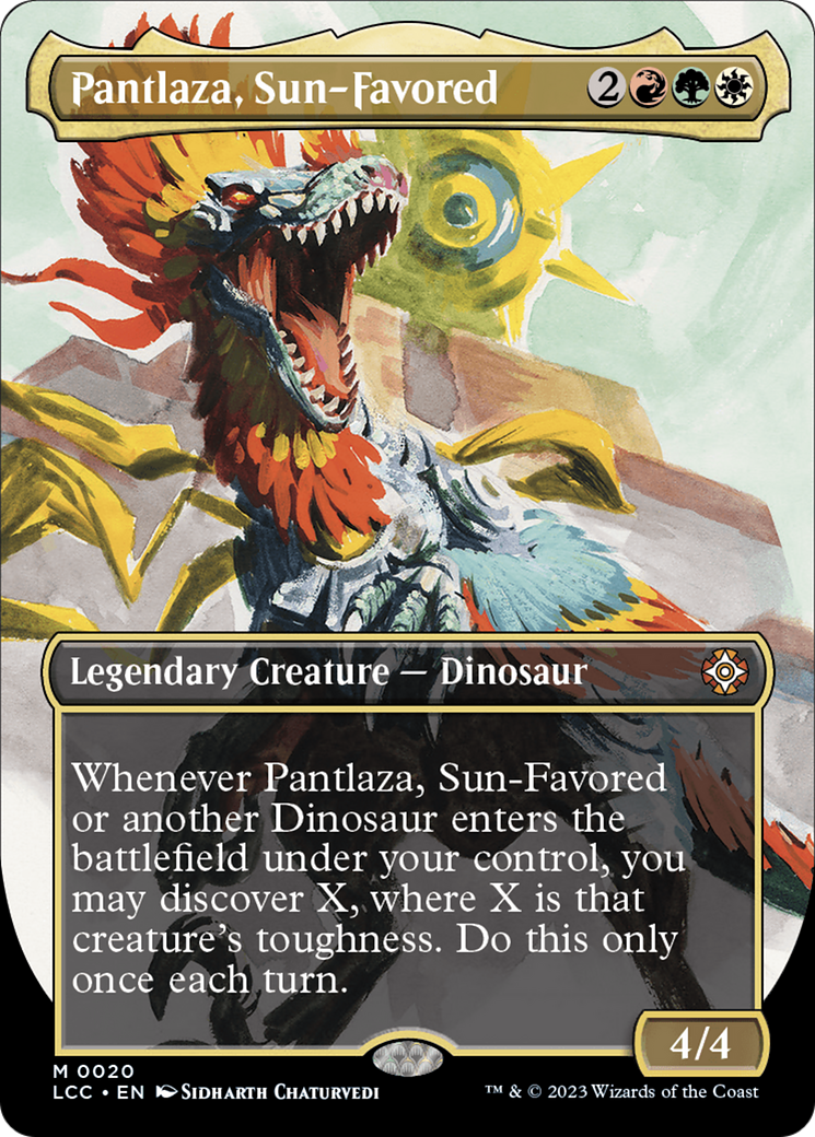 Pantlaza, Sun-Favored (Borderless) [The Lost Caverns of Ixalan Commander] | Odin's Place