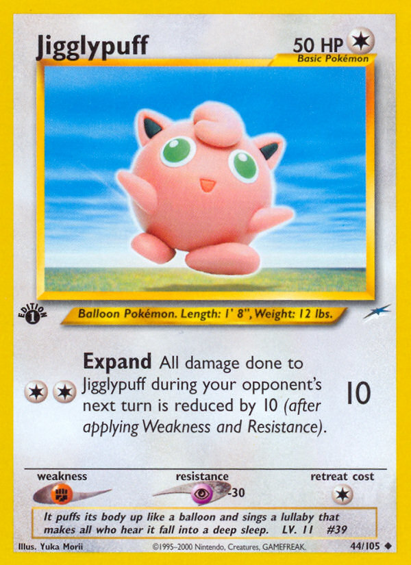 Jigglypuff (44/105) [Neo Destiny 1st Edition] | Odin's Place