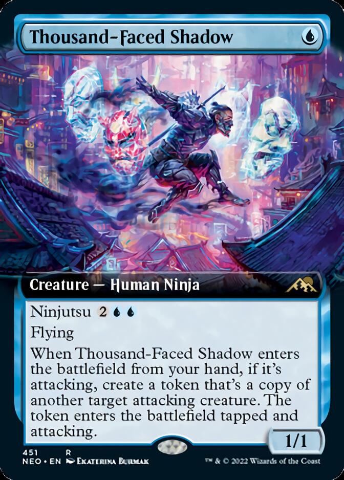 Thousand-Faced Shadow (Extended Art) [Kamigawa: Neon Dynasty] | Odin's Place