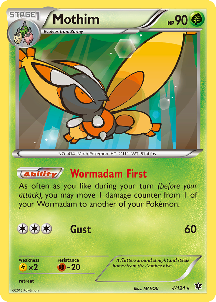 Mothim (4/124) [XY: Fates Collide] | Odin's Place