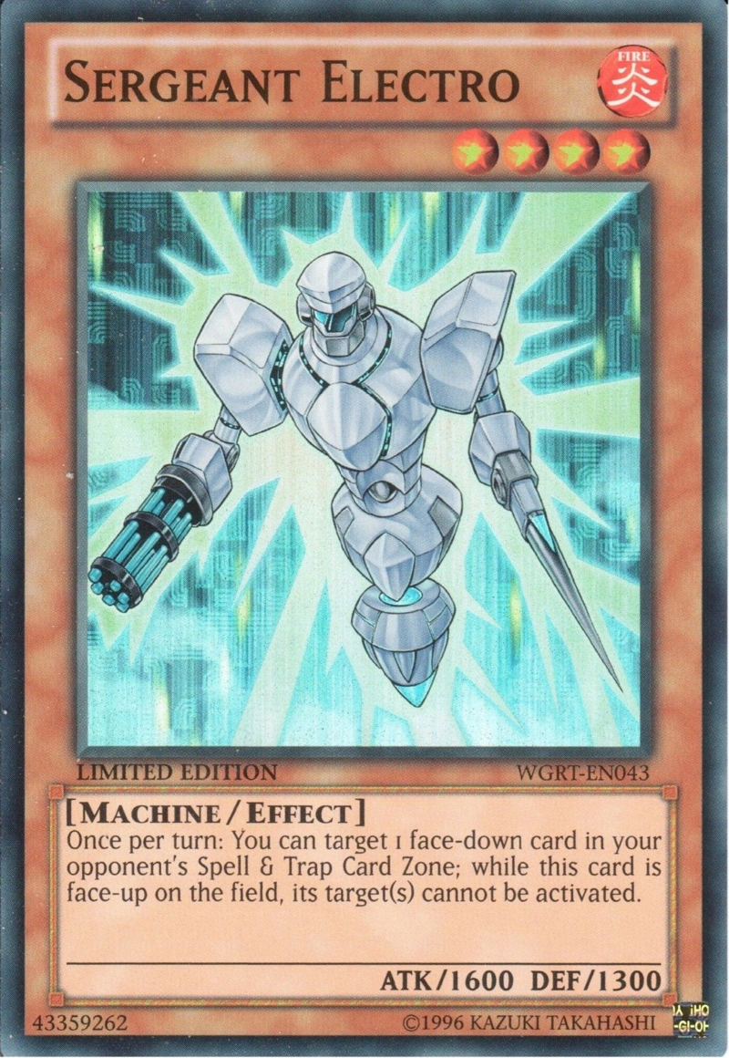 Sergeant Electro [WGRT-EN043] Super Rare | Odin's Place