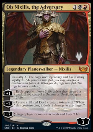Ob Nixilis, the Adversary (Promo Pack) [Streets of New Capenna Promos] | Odin's Place