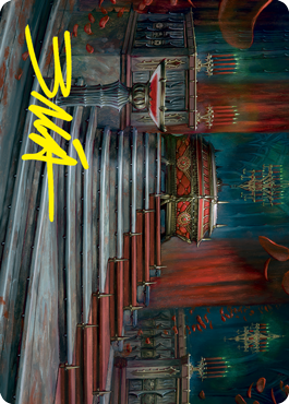 Edgar Markov's Coffin Art Card (Gold-Stamped Signature) [Innistrad: Crimson Vow Art Series] | Odin's Place