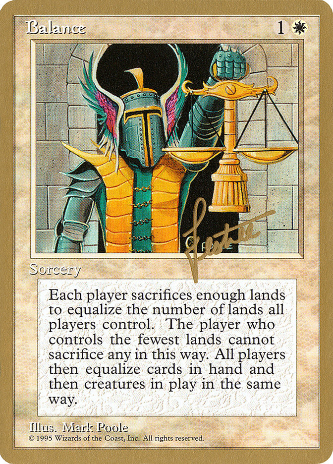 Balance (Bertrand Lestree) [Pro Tour Collector Set] | Odin's Place