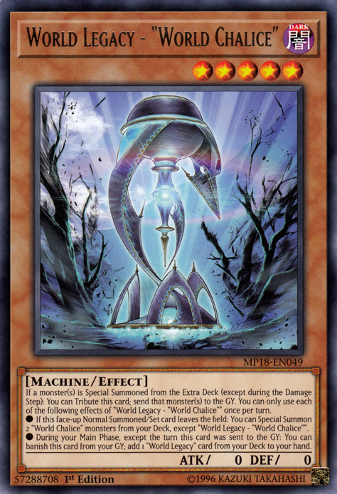 World Legacy - "World Chalice" [MP18-EN049] Rare | Odin's Place