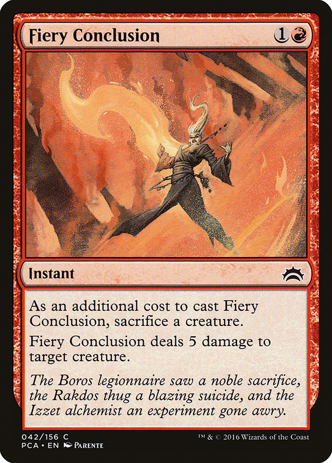 Fiery Conclusion (42) [Planechase Anthology] | Odin's Place