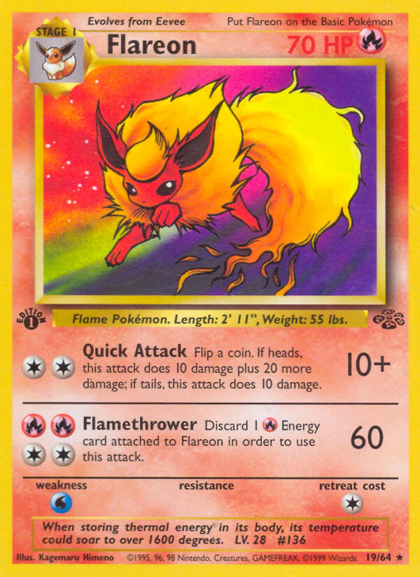 Flareon (19/64) [Jungle 1st Edition] | Odin's Place