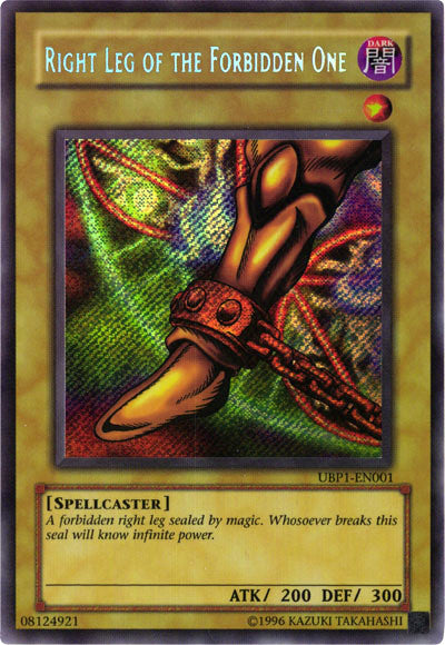 Right Leg of the Forbidden One [UBP1-EN001] Secret Rare | Odin's Place