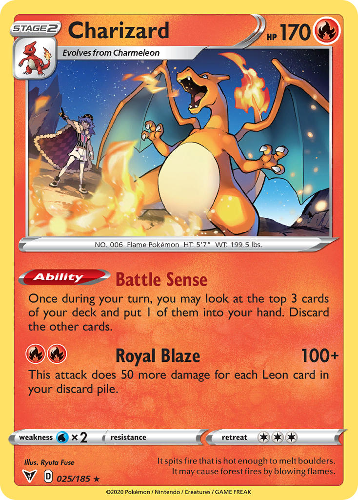 Charizard (025/185) [Sword & Shield: Vivid Voltage] | Odin's Place