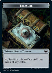 Zombie (008) // Treasure Double-Sided Token [Innistrad: Crimson Vow Tokens] | Odin's Place
