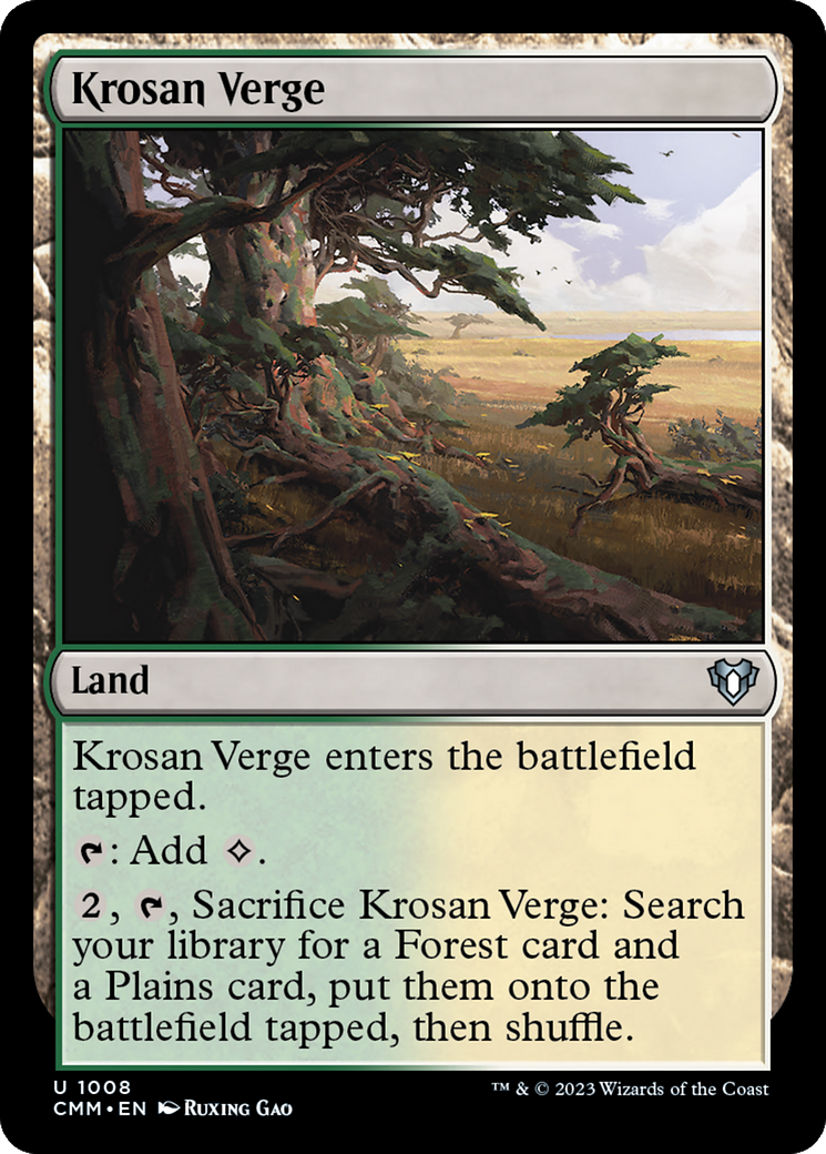 Krosan Verge [Commander Masters] | Odin's Place