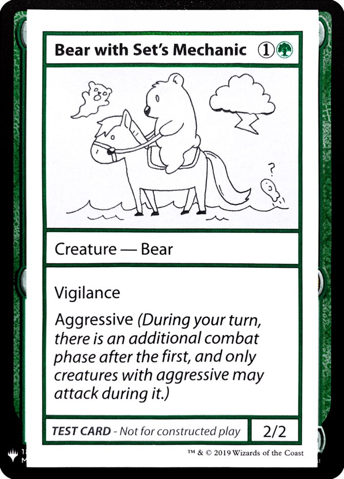 Bear with Set's Mechanic [Mystery Booster Playtest Cards] | Odin's Place