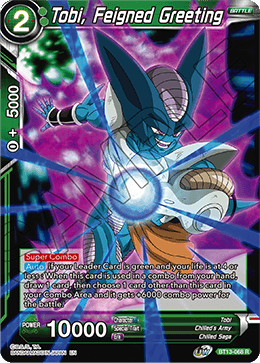 Tobi, Feigned Greeting (Rare) (BT13-068) [Supreme Rivalry] | Odin's Place
