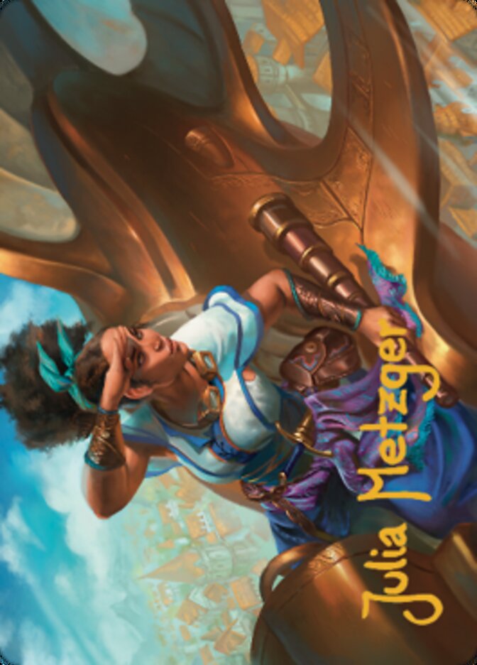 Talas Lookout Art Card (Gold-Stamped Signature) [Dominaria United Art Series] | Odin's Place