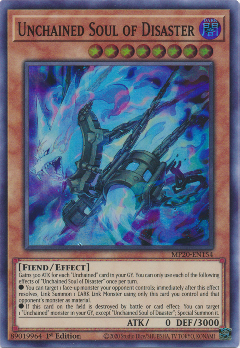 Unchained Soul of Disaster [MP20-EN154] Super Rare | Odin's Place