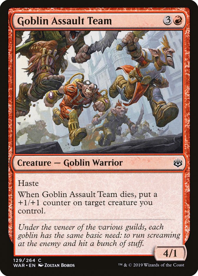 Goblin Assault Team (129) [War of the Spark] | Odin's Place