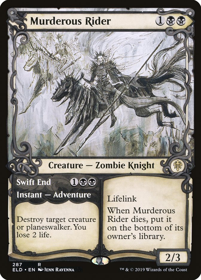 Murderous Rider // Swift End (Showcase) [Throne of Eldraine] | Odin's Place